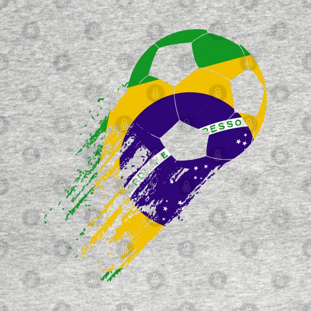 Perfect Brazil Soccer Player Tee Funny Brazilian Flag Girls Boys by Printofi.com